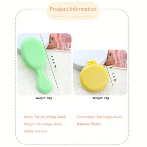 <b>Hot</b> Sale Cute Mini Air Cushion <b>Comb</b> Travel Outdoor Portable Round Bag Women's with Logo - Product Image 3