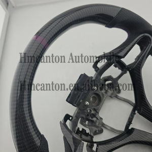 Volante Personalizado de Fibra de Carbono y Cuero Perforado para Honda Gen 2 Fit Civic 8th - Product Image 3