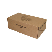 Emballage de chaussures pliables en carton ondulé sur mesure, finition brillante ou mate, matériaux rigides recyclés