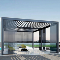 Pergola Métallique Économique avec Toit Imperméable, Structure Extérieure pour Patio et Jardin – Commande en Gros