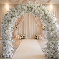 Composition florale réaliste en soie artificielle pour arche de fleurs, toile de fond pour mariages et événements, vente directe usine