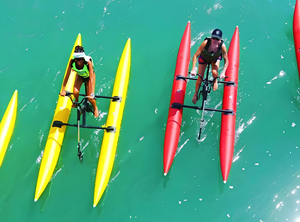 Vélo aquatique gonflable de haute qualité à <span class=keywords><strong>prix</strong></span> avantageux, <span class=keywords><strong>pédalo</strong></span> flottant à <span class=keywords><strong>un</strong></span> siège, vélo aquatique gonflable pour la vente - Product Image 4