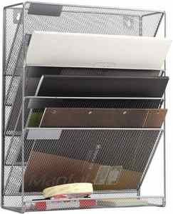 Porte-documents ou porte-revues mural ou de bureau en maille de qualité supérieure - Product Image 2