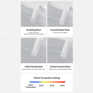 Eco-Friendly Smart <b>Toilets</b> With Remote Control & <b>Seat</b> Heating Dual Flush Low Water Consumption OTS40-3 Wall Hung Smart <b>Toilet</b> OT - Product Image 3