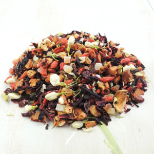 Thé aux fruits séchés JSZY, saveur jasmin et fraise, très parfumé, délicieux, mélange de fruits séchés, thé minceur <span class=keywords><strong>santé</strong></span> - Product Image 1