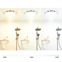 Ventilateur d'extraction rond de 8/10/12 pouces avec fonction mémoire et lumière tricolore, adapté aux maisons, centres commerciaux et magasins