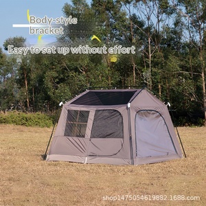 Tenda da Campeggio Personalizzata Grande per 8-10 Persone, Una Stanza e Un Salone, Modello Beetle Garden, Lussuosa per Famiglie e Viaggi, Quattro Stagioni, in Oxford 210D Impermeabile - Product Image 3
