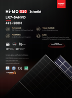 Panneau solaire photovoltaïque monocristallin bifacial double vitrage de type N TOPCON Longi X10 Jinko 3.0 Trina Aiko Risen 480W 500W 520W