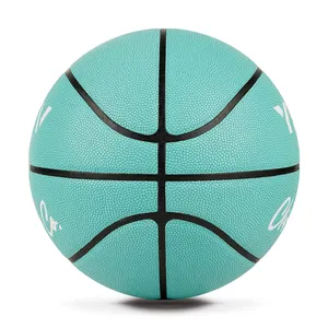直接从制造商定制球7.5 "PU室内训练篮球与运动标志OEM促销