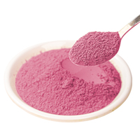 Poudre de jus de fraise naturelle en gros, lyophilisée, sans additifs, poudre de fraise rose naturelle pour boulangerie, crème glacée, yaourt
