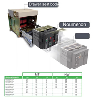 Disjoncteur fixe MINGTUO ACB MT12N1 3P 4P 1250A AC400V 100/65/65 IP30 de type tiroir, certifié IEC CE CCC, intelligent et universel