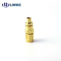 Connecteur RF plaqué or LWMC SMA mâle à pince pour câble semi-rigide 110, 1.30 Max, sans soudure pour contact et conducteur extérieur