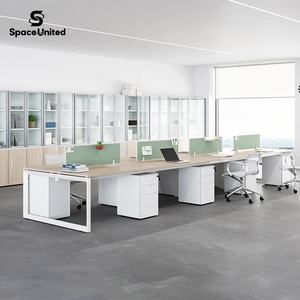 Ensemble de bureau et armoire de rangement pour deux personnes SpaceUnited, mobilier de bureau élégant - Product Image 3