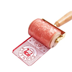 Tự làm Tường quảng cáo mực cao su Con lăn tem tùy chỉnh thiết kế logo - Product Image 1