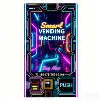Distributeur automatique mural compact pour petites entreprises avec lecteur d'identité et vérification d'âge pour cosmétiques, rouges à lèvres, cigarettes, snus, parfums