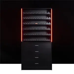Présentoir mural en bois et métal léger pour pipes à fumer, <span class=keywords><strong>tabac</strong></span> à mâcher et crème à chicha, idéal pour supermarchés - Vente en gros - Product Image 1