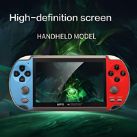 Console de jeu vidéo portable X7, écran HD de 4,3 pouces, lecteur de jeux avec plus de 1000 jeux classiques intégrés, cadeau pour enfants