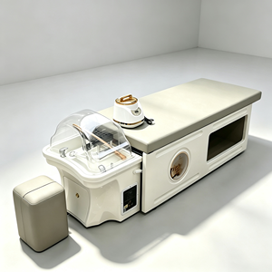 Lit de lavage de cheveux multifonctionnel avec bac de spa pour la tête, circulation d'eau et table de massage pour salon de beauté - Product Image 1