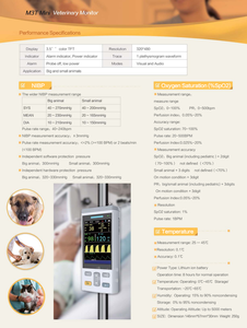 Monitor veterinario portátil multiparámetro Monitor de presión arterial veterinario Monitor de presión arterial para perros y gatos - Product Image 3