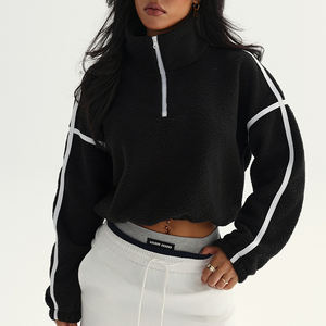 Chaqueta Deportiva de Forro Polar para <span class=keywords><strong>Mujer</strong></span> PASUXI, Chaqueta Térmica con Cierre para Yoga, Ropa Deportiva Personalizada, Abrigo de Invierno a Prueba de Viento para Entrenamiento en el Gimnasio - Product Image 2