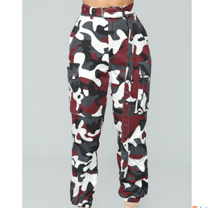 Printed Pants <strong>for</strong> Women Sweatpants Camo <strong>Trousers</strong> <strong>Ladies</strong> Camouflage Cyan <strong>Combat</strong> Camouflage Harem <strong>Trousers</strong> Pockets - Product Image 1