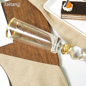 Verres à Champagne dorés élégants, pour mariage, flûtes, vente <span class=keywords><strong>en</strong></span> gros, - Product Image 5