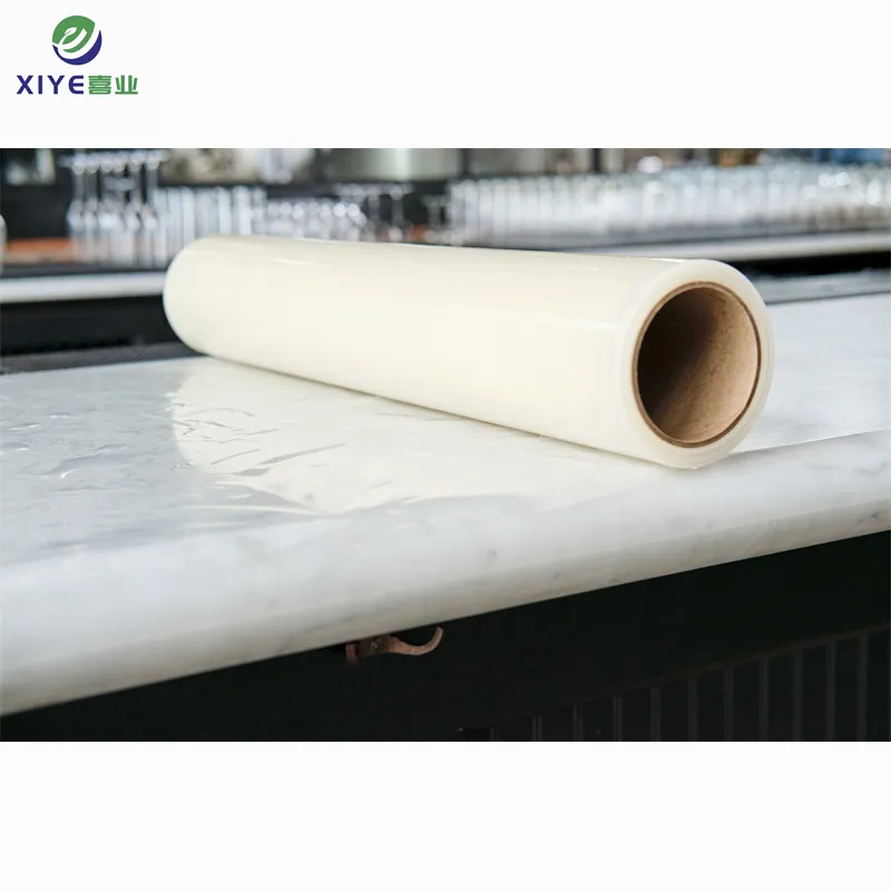 Película de protección de superficie de mármol de alta transparencia material PE certificado para mesa de cocina