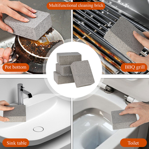 NOUVEAU Pierre ponce écologique pour le nettoyage du verre et des surfaces en mousse, mini brique grise pour barbecue domestique - Product Image 3