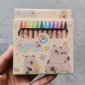Crayons en tissu non tissé ou PP 12 couleurs pour enfants de l'école primaire et de la maternelle, petits cadeaux, <span class=keywords><strong>dessin</strong></span> graffiti 10 cm - Product Image 2