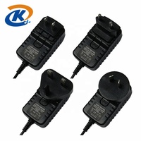 Adaptateur secteur compatible avec les ampoules LED KSPOWER 12V 1.25A AC 220V DC 12V, matériau ABS, prises interchangeables, garantie de 3 ans