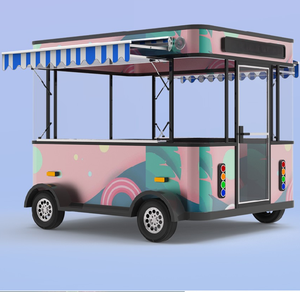 Tongcai Custom Round Model Street Mobile Kitchen Hotdog <strong>Cart</strong> Coffee Van Pizza Trailer Restaurant <strong>Fast</strong> <strong>Food</strong> <strong>Cart</strong> - Product Image 6