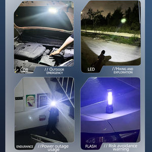 Lampe torche LED portable rechargeable solaire et à piles, étanche IP44, pour le camping, l'extérieur, la maison et les situations d'urgence - Product Image 4