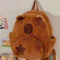 Sac à dos en peluche super doux Lapin, Sac à bandoulière en peluche Kapibala, Sac à bandoulière diagonal pour enfants et étudiants