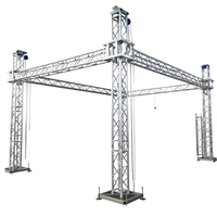 Estructura de armazón de aluminio para eventos, fiestas, espectáculos, conciertos al aire libre, escenario de exhibición y arco de armazón con tornillos