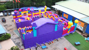 LILYTOYS Fun Indoor Outdoor Fun Entertainment Parc à thème gonflable commercial géant à vendre Terrain de jeu gonflable - Product Image 2