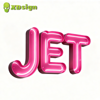 XDSIGN Décoration d'Halloween Enseigne Lumineuse LED Personnalisée en Acrylique 3D avec Logo en Gelée, Cadre en Acier Inoxydable, Certifiée CE pour Entreprises