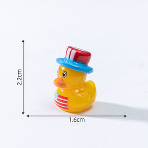 Miniature Hat Duck 4th of July Independence Day USA Memorial Day Party Favors <strong>Gifts</strong> Patriotic Mini <strong>Resin</strong> Duck Figurine Ornaments - Product Image 6