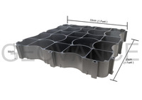 Grilles de drainage en plastique PP pour allées extérieures industrielles, pelouses poreuses et enclos pour chevaux