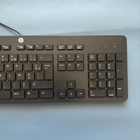 Clavier français HP, clavier d'ordinateur français, clavier fin filaire avec port USB
