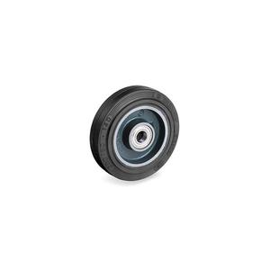 TELLURE ROTA - 722126 Sigma Ruedas de goma elástica, Centro de hierro fundido-ancho de rueda 75mm, Ø 200 mm (Cant. 2) - Product Image 1