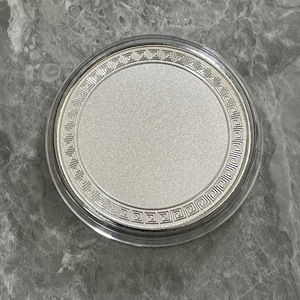 Moneda en blanco de metal de latón dorado y plateado de 50 mm al por mayor para logotipo grabado - Product Image 5
