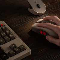 Mouse Óptico Inalámbrico para Juegos 8BitDo Retro R8, Versión con Efecto Hall, 2.4G/Con Cable, 3 Modos, Compatible con Windows PC