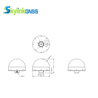 Antenne de relevé GNSS TTDH-CA341 Skylinkgnss SMA-J GPS L1 L2 L5 Galileo Glonass BDS RTK pour UAV et Géomatique, avec connecteur pour conduite intelligente