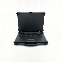 Ordinateur portable robuste à triple écran de 15,6 pouces, I7-11390H, étanche IP65, 2xCOM, 2xRJ45, anti-poussière, ordinateur portable industriel