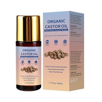 Minyak Jarak Organik 100% Roll-On Rose Quartz |   Pengencang dan Penghalus Kulit Segar |   100% Alami 50ml |   Minyak Cold Pressed untuk Kulit, Rambut, dan Tubuh