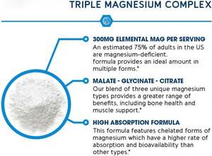 Cápsulas de magnesio de servicio de etiqueta privada OEM de fábrica 100% Suplemento de magnesio de soporte de hueso, corazón y músculo quelado y purificado - Product Image 2