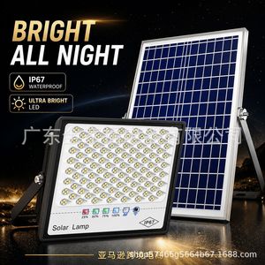 Solar Lamp Outdoor <b>LED</b> <b>Light</b> 100W IP67 Waterproof Wall Mount Garden Yard Lighting - Product Image 1