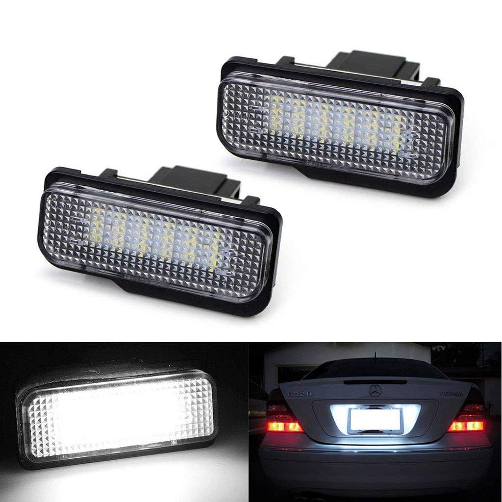 Error-Free White LED License Plate Lights For Mercedes W203 (2001-2007 C280 C350) 9 thumbnail image
