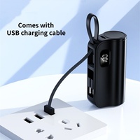 Batería Externa Portátil Mini de 3300mAh con Carga Rápida, Pantalla LED e Interfaces Tipo-C y Apple, en Oferta