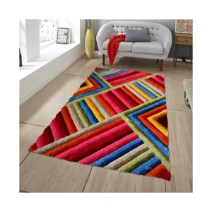 工厂高品质手工karpet蓬松丝绸簇绒地毯3d手工毛绒簇绒地毯tela para簇绒地毯ODM/OEM